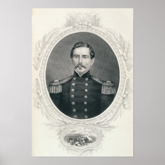 Generaal Pierre Gustave Toutant Beauregard Poster (Voorkant)