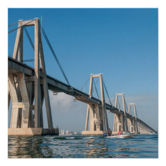 Generaal Rafael Urdaneta Bridge Maracaibo Venezuel Poster