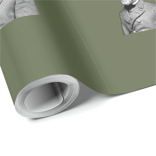 Generaal ⚔️🎩 Robert E. Lee Army Green Cadeaupapier (Rol Hoek)