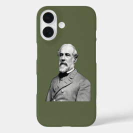 Generaal ⚔️🎩 Robert E. Lee Army Green iPhone 16 Hoesje