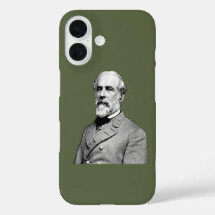 Generaal ⚔️🎩 Robert E. Lee Army Green iPhone 16 Hoesje