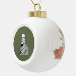 Generaal ⚔️🎩 Robert E. Lee Army Green Keramische Bal Ornament