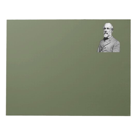 Generaal Robert E. Lee Army Green Notitieblok (Voorkant)