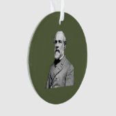 Generaal ⚔️🎩 Robert E. Lee Army Green Ornament (voorkant)