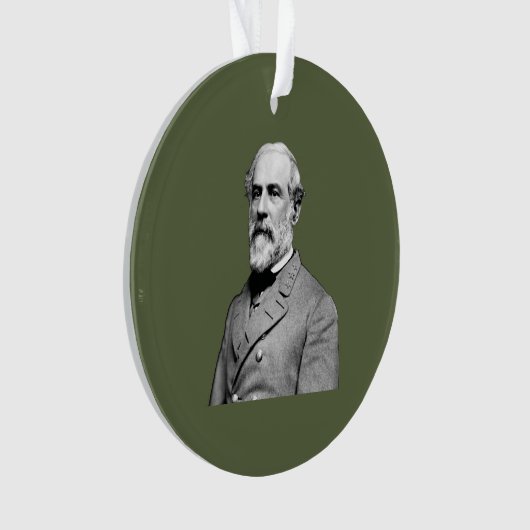 Generaal ⚔️🎩 Robert E. Lee Army Green Ornament (voorkant)
