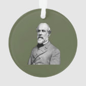 Generaal ⚔️🎩 Robert E. Lee Army Green Ornament (achterkant)