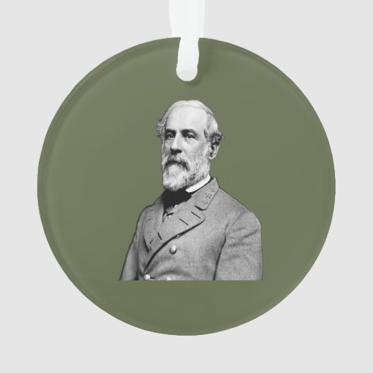Generaal ⚔️🎩 Robert E. Lee Army Green Ornament (achterkant)