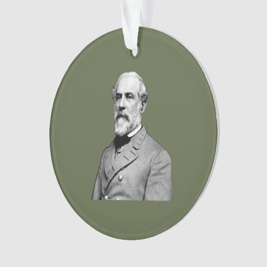 Generaal ⚔️🎩 Robert E. Lee Army Green Ornament (voorkant)