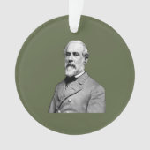 Generaal ⚔️🎩 Robert E. Lee Army Green Ornament (voorkant)