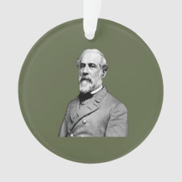 Generaal ⚔️🎩 Robert E. Lee Army Green Ornament