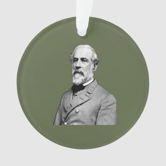 Generaal ⚔️🎩 Robert E. Lee Army Green Ornament (voorkant)