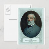 Generaal Robert E. Lee Briefkaart (Voorkant / Achterkant)