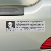 Generaal Robert E. Lee, Bumber 5 Bumpersticker (Op auto)