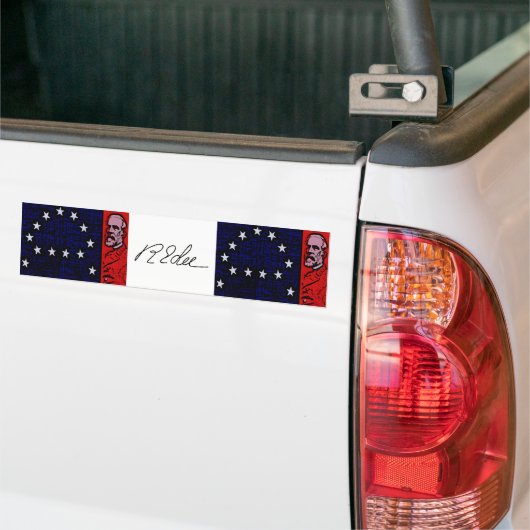 Generaal Robert E. Lee Bumpersticker (Op Truck)