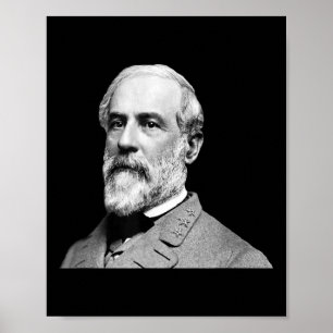 Generaal Robert E Lee - Burgeroorlog Poster