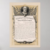 Generaal Robert E. Lee Farewell Adres Poster (Voorkant)