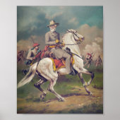 Generaal Robert E. Lee over Horseback Poster (Voorkant)