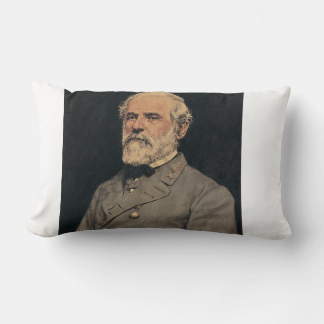 Generaal Robert E. Lee Portrait Art Kussen (Voorkant)