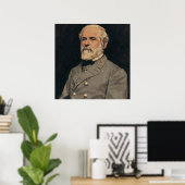 Generaal Robert E. Lee Portrait Art Poster (Thuiskantoor)