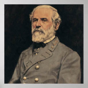 Generaal Robert E. Lee Portrait Art Poster