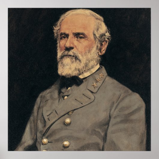 Generaal Robert E. Lee Portrait Art Poster (Voorkant)