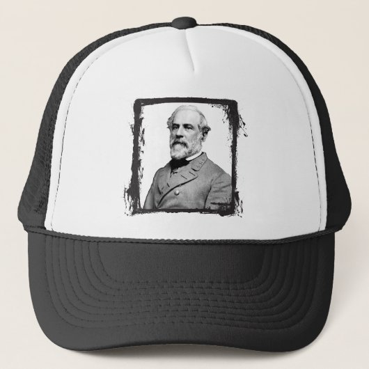 Generaal Robert E. Lee ⚔️🎩 USA Grunge Lijst Trucker Pet (Voorkant)