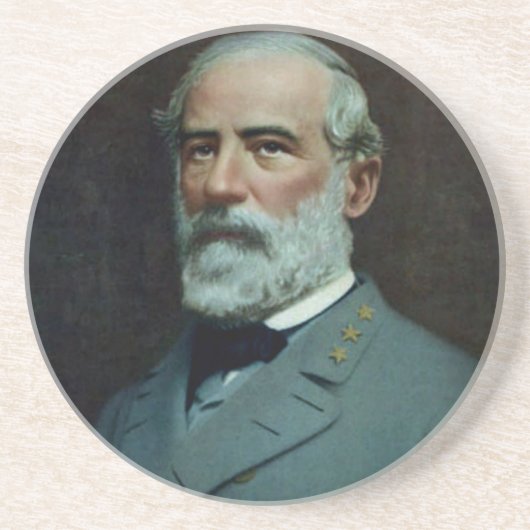 Generaal Robert E. Lee Zandsteen Onderzetter (Voorkant)