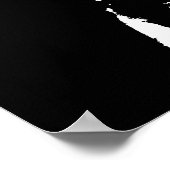 Generaal Robert E. Lee — Zwart-wit Poster (Hoek)