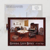 Generaal Robert E. Lee's kantoor, Lee Chapel, VA Briefkaart (Voorkant / Achterkant)