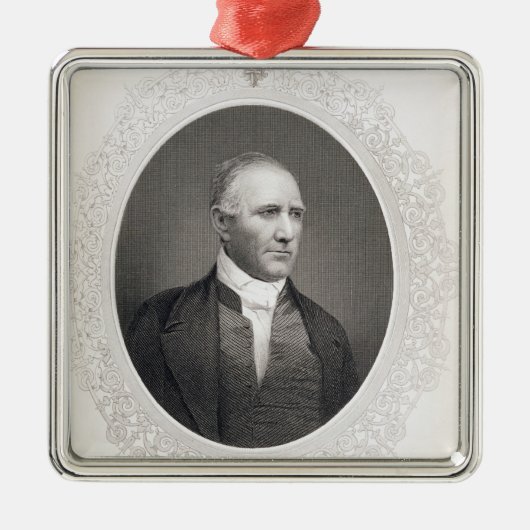 Generaal Samuel Houston Metalen Ornament (Voorkant)