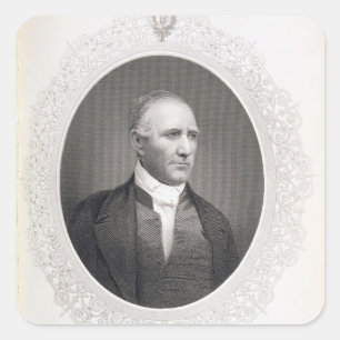 Generaal Samuel Houston Vierkante Sticker