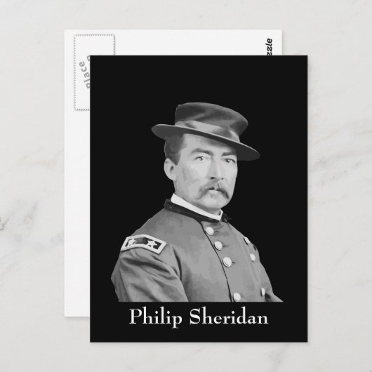 Generaal Sheridan Briefkaart (Voorkant / Achterkant)