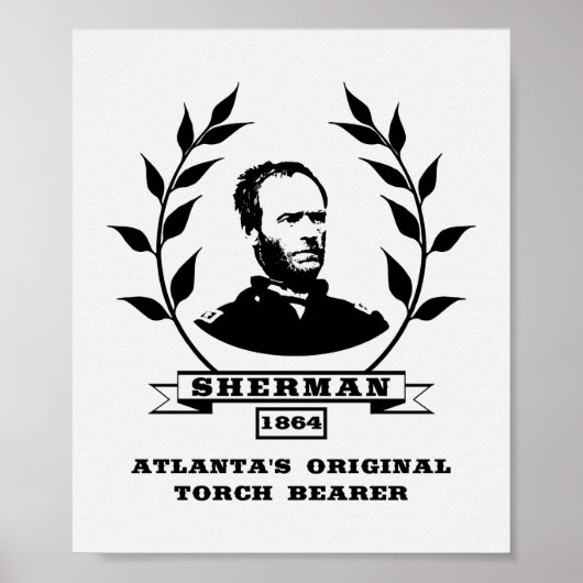 Generaal Sherman - Atlanta's oorspronkelijke torch Poster (Voorkant)