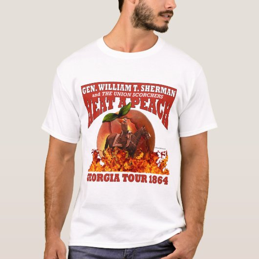 Generaal Sherman 'Heat a Peach' Tour 1864 Shirt (v (Voorkant)