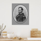Generaal Sherman - Hero uit de burgeroorlog Poster (Keuken)