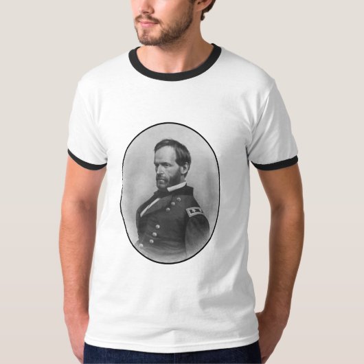 Generaal Sherman - Hero uit de burgeroorlog T-shirt (Voorkant)