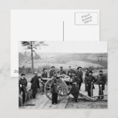 Generaal Sherman in Atlanta, 1864 Briefkaart (Voorkant / Achterkant)