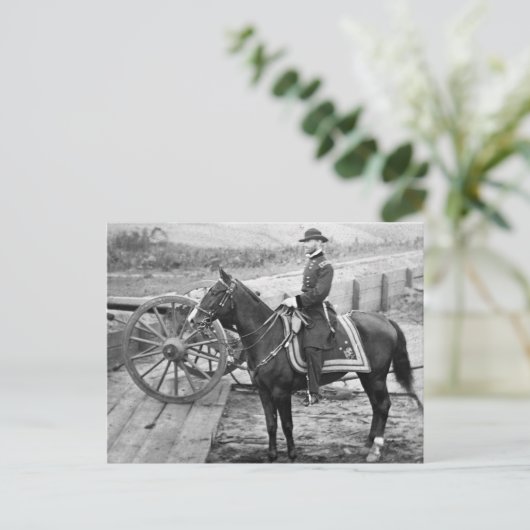 Generaal Sherman in Atlanta, 1864 Briefkaart (Staand voorkant)