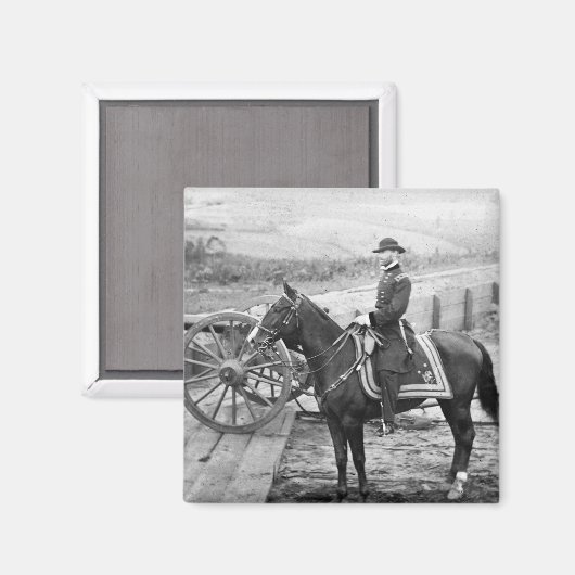 Generaal Sherman in Atlanta, 1864 Magneet (Voorkant / Achterkant)