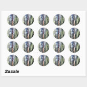 Generaal Sherman Trees Bossen Ronde Sticker (Vel)