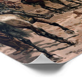 Generaal Sherman Waarnemend de belegering van Atla Poster (Hoek)