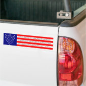 Generaal Sherman's Battle Flag Bumpersticker (Op Truck)