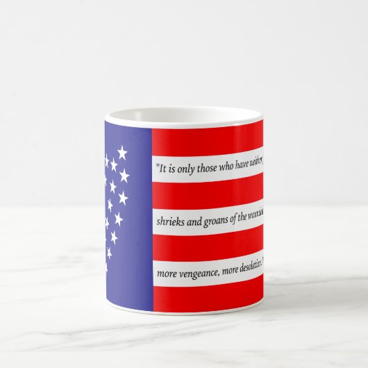 Generaal Sherman's Battle Flag Coffee Mok (Center)