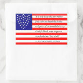 Generaal Sherman's Battle Flag Sticker (rechthoek) (Tas)