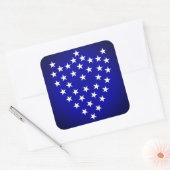 Generaal Sherman's Battle Flag Sticker (vierkant) (Envelop)