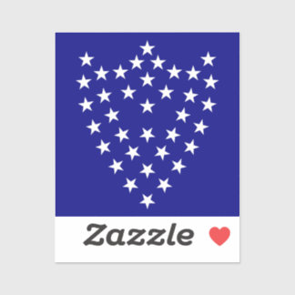 Generaal Sherman's Battle Flag Sticker (vierkant)