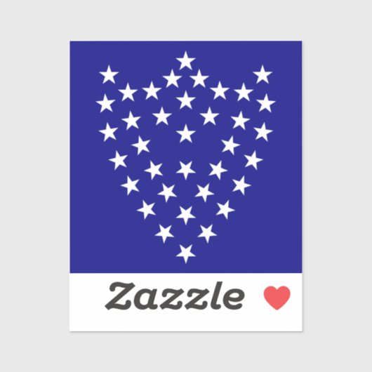 Generaal Sherman's Battle Flag Sticker (vierkant) (Vel)