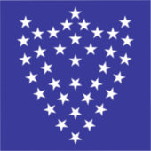 Generaal Sherman's Battle Flag Sticker (vierkant) (Voorkant)