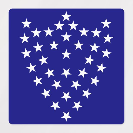 Generaal Sherman's Battle Flag Stickers Blad (Design 1)