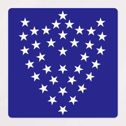 Generaal Sherman's Battle Flag Stickers Blad (Design 2)